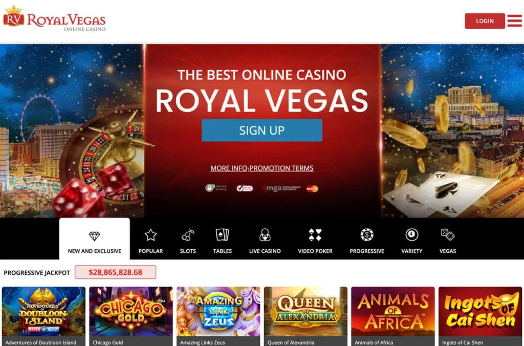 Royal Vegas Casino Login