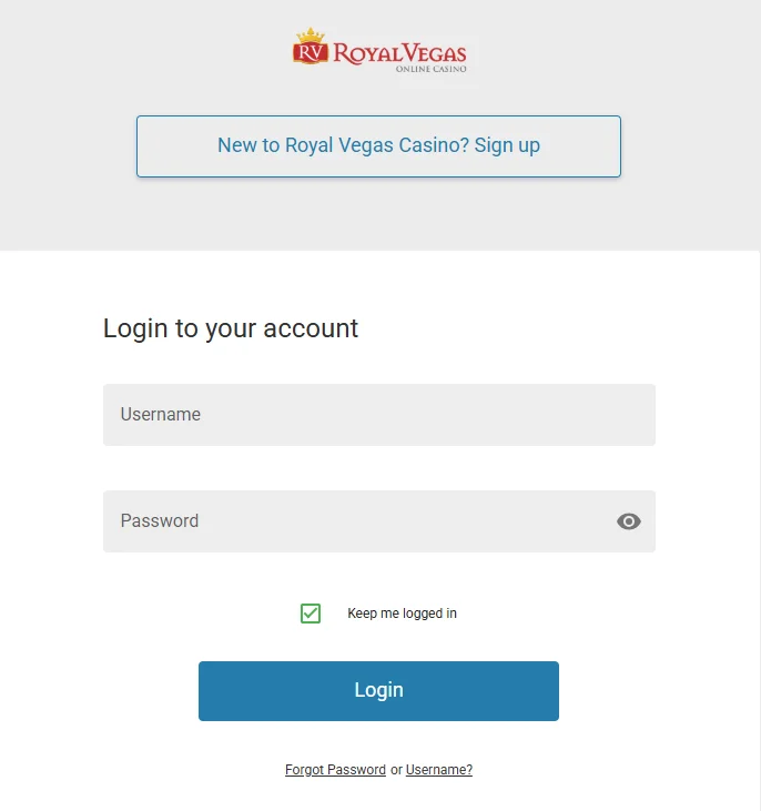 Royal Vegas Casino Login